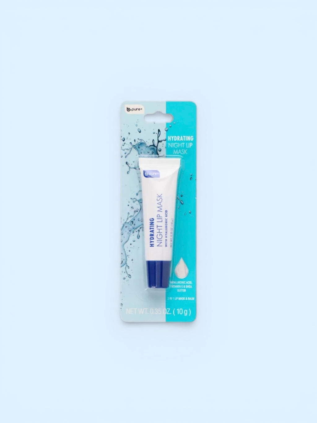 B-Pure Hydrating Night Lip Mask with Hyaluronic Acid, Vitamin E & Shea Butter